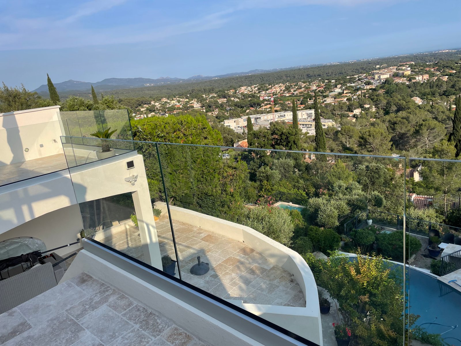 Garde-corps terrasse verre Var